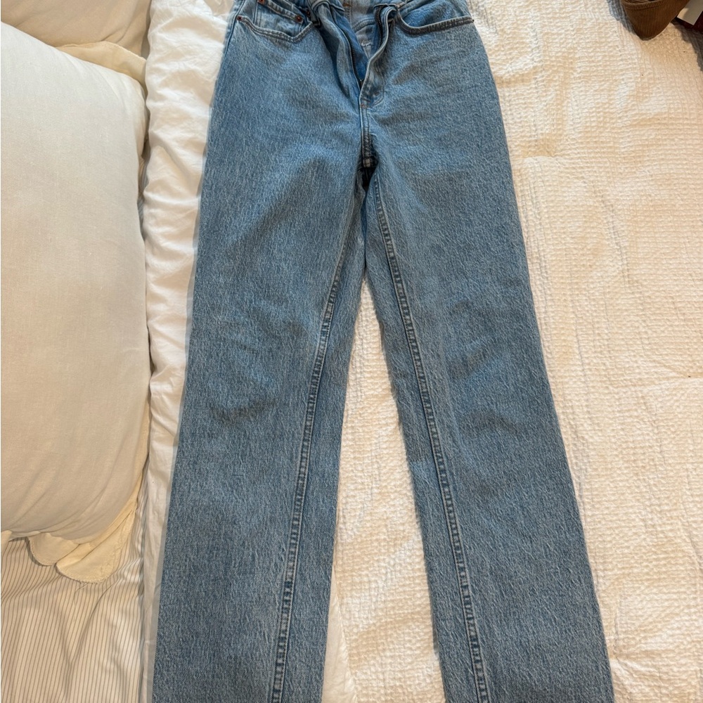 Abercrombie & Fitch Light Blue Straight Leg Jeans